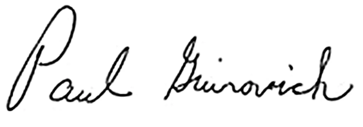 Paul Guirovich signature