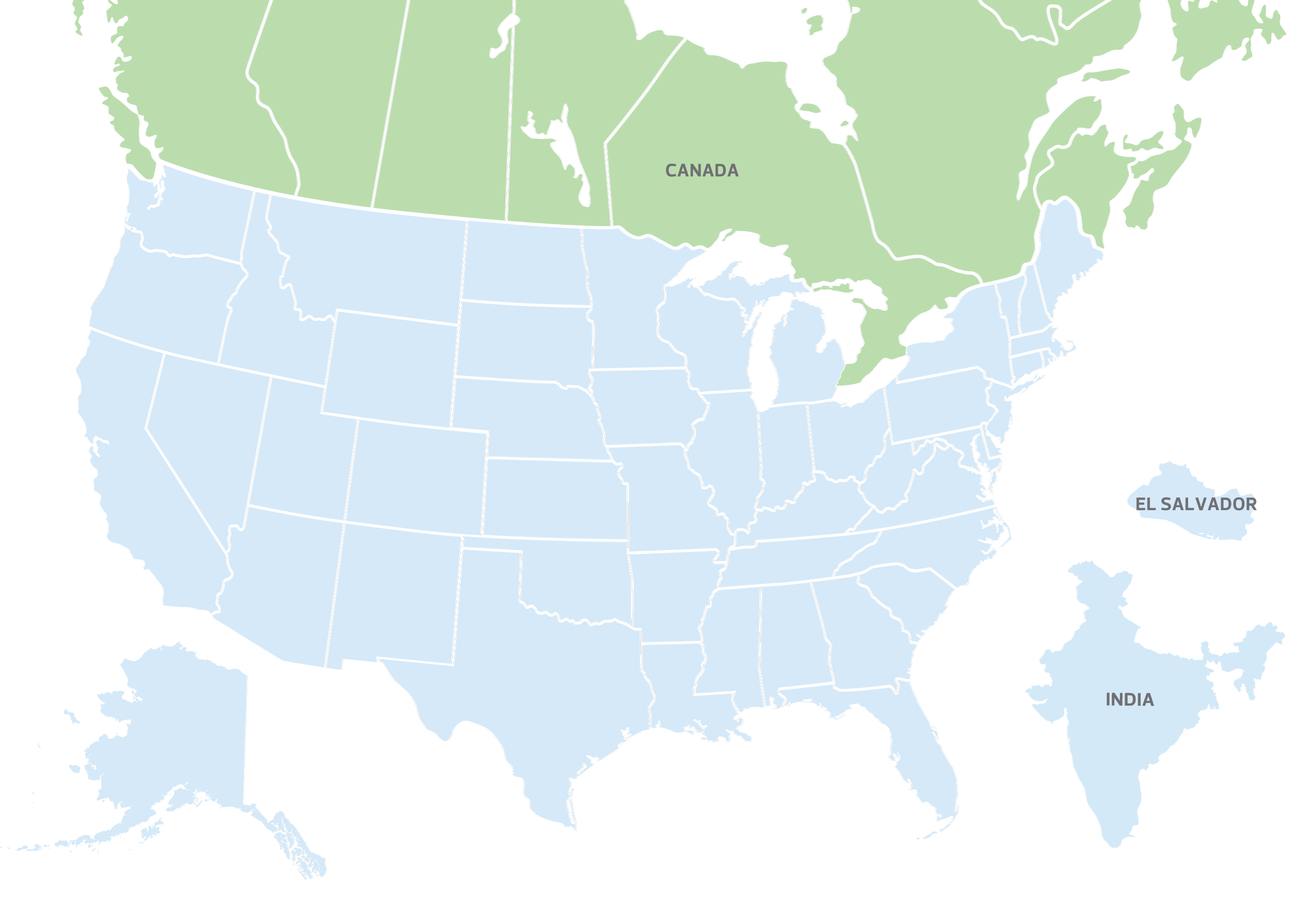 RSM US Canada locations map